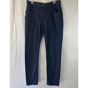 Hudson Jeans Men's Sz 36x33 (36) Blake Slim Straight Zip Fly Navy Denim NM275ZD1